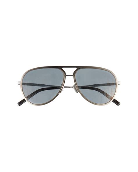 DiorStreet1 Silver Mirrored Pilot Sunglasses 